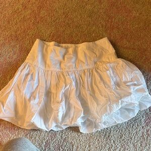 White Women's bubble Skirt